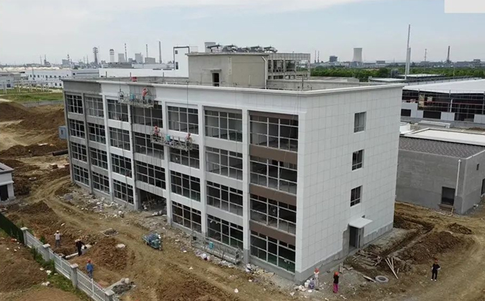 科创美仿石漆——助力滁州一厂房形象提升