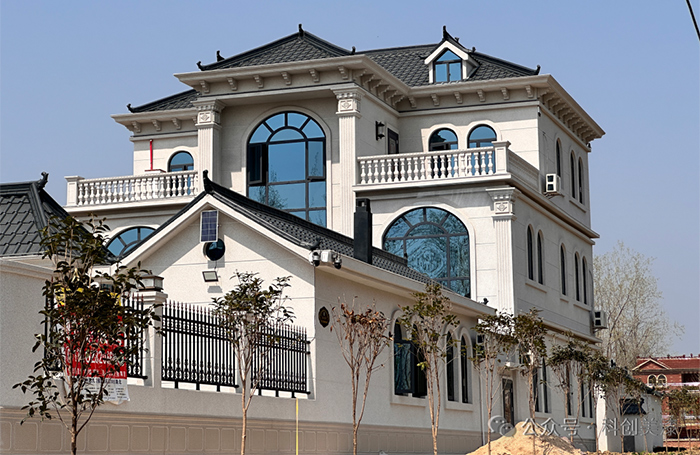 科创美仿石漆，点亮乡村之美