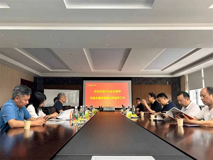 中建材地坪产业分会秘书长一行到访科创美