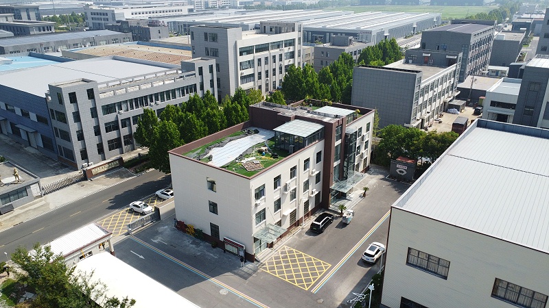 厂房办公楼外墙仿石漆完工
